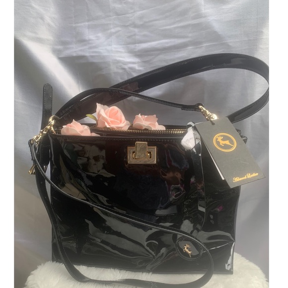 🆕 ASHWOOD Leather PATENT - British RARE - Picture 1 of 16